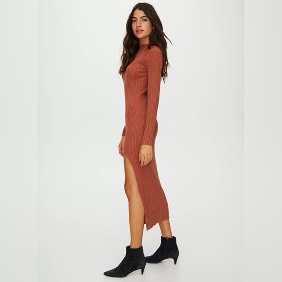 Aritzia Alchemy Dress Sweater Slit Large - Picture 5 of 7